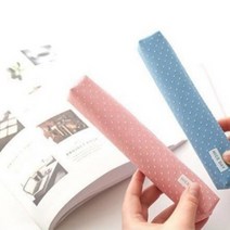 핑크 심플한 봉재 슬림 중학생 커플 필통 펜 파우치 소형 예쁜 이너백 가벼운 초등 학생 고등 여학생 작은 천 미니멀 가방 속 정리