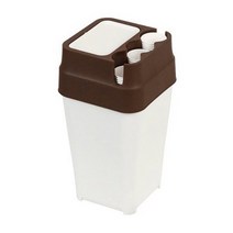 종이컵 휴지통 브라운