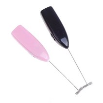 우유거품기 스팀기 핫 초콜릿 우유 주전자 Frother Kitchen Whisk 믹서 커피 용 핸드 밀크 폼 카푸치노 크리머 Frothy Blend Whisker, [05] Pink Black, 05 Pink Black