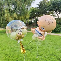 [헬륨완제품] 숫자 공룡 캐릭터 풍선 생일 결혼, 모양풍선-2.별풍선(실버)