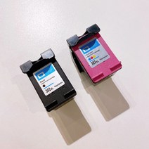 HP3833 HP302 검정 컬러 잉크 카트리지 호환 대용량, HP302 HP3833 컬러카트리지 대용량 호환 잉크