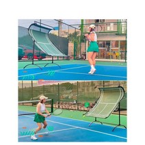 테니스리턴볼 네트 셀프연습기 스윙 트레이너 리턴볼, 짙은 녹색