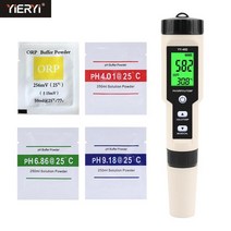 YY-400 디지털 수질 테스트 펜 PH ORP/H2/TEM 수소 이온 농도 ORP 캘리브레이션 분말 물 미터, 01 Backlight