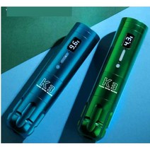 타투 머신 배터리 펜 타입 반영구 니들 눈썹 입술 충전, 블루