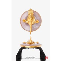 봉황첩지 전통첩지 배씨댕기 장미석첩지 핑크 호수와 봉황 2