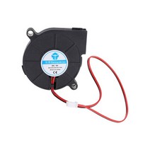 3D 프린터 냉각 팬 5015 50x50x15mm 원심 송풍기 팬 5V 12V 24V 2 핀 B, 빨간색
