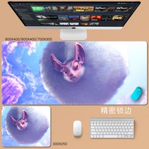 몬스터헌터 발파루크 드래곤 무헌 무페토 지바 키보드 마우스 장패드 데스크 컴퓨터 게이밍 긴 빅사이즈 대형 패드 매트 오버사이즈, 700x300mm + 3mm + 1개, CC