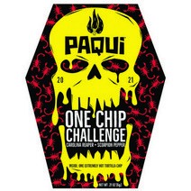 파퀴 칩스 가장 매운 토띠야칩 토르띠야칩 6g / Paqui Carolina Reaper Madness One Chip Challenge Tortilla 0.21oz, 1개