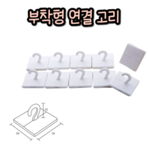힘찬쇼핑_ 천정 부착용 고리 천정걸이 부착용고리 낚시줄걸이 모빌걸이 부착걸이 낚시줄걸이, 소 10P