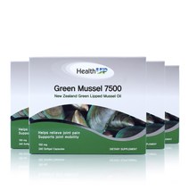 뉴질랜드 초록홍합 헬스업 그린머슬 7500 초록입홍합 오일 4세트, 240캡슐, 4개