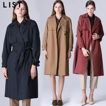 리스트 리스트 벨티드 오버핏 트렌치 코트