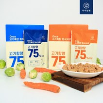 원스 강아지화식 사료 고기폭탄 습식 자연식 80gx8팩, 오리8팩