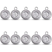 SILANON Disc Sinkers 낚시 웨이트 동전 싱커 바닷물 서핑 메기 장비 태클 226.8g(8온스) 170.1g(6온스) 141.7g(5온스) 113.4g(4온스) 85, 1oz-10pack