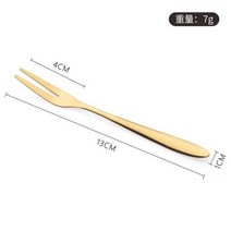 에어샥 리어샥 티타늄 스테인레스 스틸 과일 포크 디저트 케이크 달 나이프와 도시락 액세서리, Fruit fork throwing