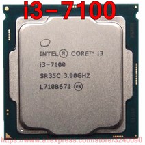 I3-7100 새로운 오리지널 인텔 CPU 코어 7 시리즈 i37100 프로세서 i3 3.90GHz 3M 듀얼 소켓 1151, 한개옵션0