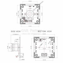 F22 USB 카메라 모듈 105 도 조절 가능 USB 2.67MM 초점 내장 마이크 HD 1080P 2MP 얼굴 인식 PCB 보, 한개옵션0