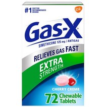 가스엑스 츄어블 체리맛 가스제거 72정 gasx