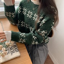 퐁퐁 눈꽃 니트