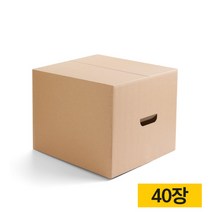 박스왕 택배 이사용 종이박스, 손잡이 72호 500*300*250mm, 40장
