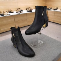 미셸by 탠디 여성 가죽 기모 털 앵클 부츠 WA20513