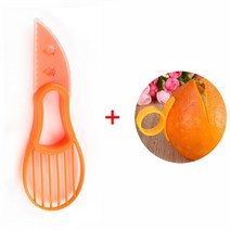 아보카도슬라이스 3In 1 아보카도 슬라이서 시어 Corer 버터 과일 필러 커터 플라스틱 나이프 펄프 분리기, 02 As Show