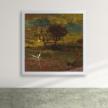 [바보사랑] px008-명화34_아돌프몽티셀리_일출과일몰액자벽시계[꾸밈], 프레임선택/타입:블랙/A일출