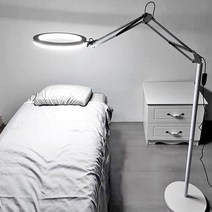반영구조명스탠드 속눈썹 코브라 뷰티샵조명 LED, 블랙 12W 2색 돋보기포함
