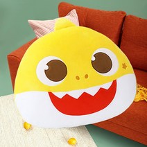 핑크퐁 아기상어 뚜루 얼굴 낮잠 특이한 캐릭터 쿠션