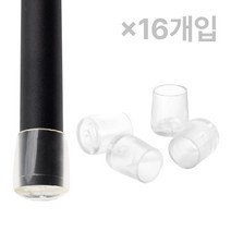 체어서퍼 논슬립 의자발커버 투명 원형 M (허용범위 1.8cm~1.9cm), 논슬립 투명 - 16개입 (의자4개용)