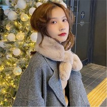 셀러허브_리빙 [발바리리빙] 쁘띠 페이크퍼 목도리 밍크퍼머플러