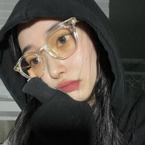 멜라크메 투명 기본 안경테 레트로 기본 남성 여성 뿔테안경테 블루라이트 차단 안경 B019 Transparent