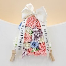 미니화환 개업 승진 축하 집들이 기념일 졸업 생일선물, 핑크카네이션미니화환, 16번문구