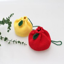 쪼꼬미 Fruits 미니백 동영상포함 뜨개질 DIY 패키지, 1세트, 메론