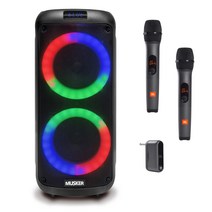 블루투스 이동식 앰프 300W 행사용 버스킹 충전식 JBL 무선마이크 세트