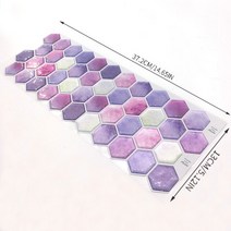 인테리어소품 PVC 장식 3D 벽 패널 비닐 주방 Backsplash 자기 접착 모자이크 타일 스티커 DIY 벽지 방수 껍질과 스틱, [02] 2 Pieces, [10] DJ015 (37.2x13cm)