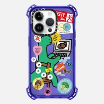 케이스티파이 아이폰 14 Pro 바운스 케이스 I Miss My Dog Kiwi 14254, Peri Purple