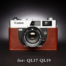 카메라 제습함캐논 QL17 QL19 i II iii G3 보호 슬리브 박스 베이스 셸 세공 사진 카메라 정품 가죽 소 가, 07 brown
