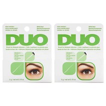 DUO Brush-On Strip Lash Adhesive White/Clear 듀오 속눈썹 풀 접착제 화이트 클리어 2팩 x 5g