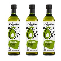 (미국배송) Costco Chosen Food 코스트코 초슨 푸드 100% 순수 아보카도 오일 750ml, 3개
