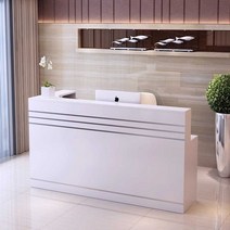 카운터테이블 계산대 ㄱ자 책상 안내데스크 인포메이션, 레드 티크 우측 코너