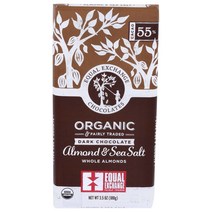 이퀄익스체인지 공정무역 다크 초콜릿 카카오 55% 홀 아몬드 & 씨 솔트, 1개, 100g