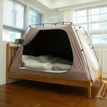 산들로 빛차단 암막텐트 코튼(면) 2인용 더블난방텐트방한텐트 보온텐트