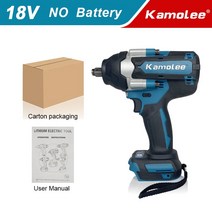 전동렌치 Kamolee-트럭 타이어 열 수 있는 도구 DTW700 1800N.m 하이 토크 전기 임팩트 렌치 1/2 인치 마, 01 No Battery CartonSet_01 미국