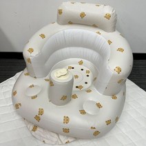 소파 다기능 귀여운 인쇄 아기 학습 의자 휴대용 풍선 식당 목욕 유아 액세서리, [01] A