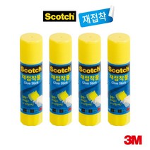 3M 스카치 재접착풀 14g, 4개