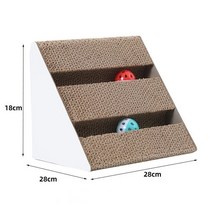 캣타워 재미있는 고양이 장난감 스크래치 보드 S-모양의 골판지 발톱 그라인딩 네일 스크레이퍼 매트 매트, 03 4