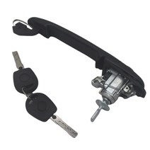 자동차 도어핸들 DH006 6K0837205 포드 갤럭시 VW 샤란 시트 알함브라 33MM 핀 길이 용 잠금 배럴이있는 앞, 한개옵션0