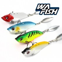 청룡조구 농어 블레이드 루어 22g 하드베이트 스핀, 02.W블루