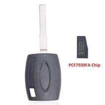 DIYKEY 점화 트랜스 폰더 키 셸 PCF7939FA ID49 128 비트 49 칩 포드 호환 퓨전 에지 머스탱 링컨 4D63, [03] 20 Pieces, [02] Shell With ID49 Chip