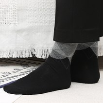 발장난양말 남성 크래커 아가일 중목 양말 10켤레 세트